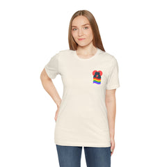 Pride Heart Pocket Tee — Rainbow LGBTQ+ Short Sleeve T-Shirt