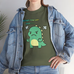 Angry Dino — "Another Fine Day! Crap!" Graphic Tee