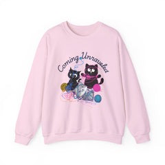 Cute Kittens with Yarn Coming Unraveled Cat Crewneck Sweatshirt
