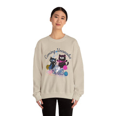 Cute Kittens with Yarn Coming Unraveled Cat Crewneck Sweatshirt