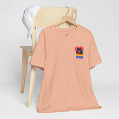 Pride Heart Pocket Tee — Rainbow LGBTQ+ Short Sleeve T-Shirt