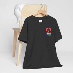 Pride Heart Tee 1— Rainbow Heart Graphic T-Shirt