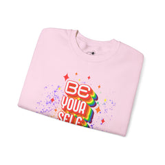 Be Yourself Rainbow Crewneck Sweatshirt