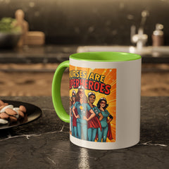Nurses Are Superheroes Coffee Mug — Colorful 11oz/15oz Gift for Nurses