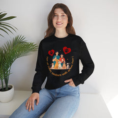 “Not All Family Members Walk on Two Feet” Pet-Loving Graphic Crewneck Sweatshirt