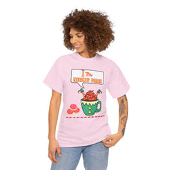 I'm Really Fine Tee — Cute Elf in a coffee cup Graphic T-Shirt