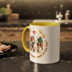 Cat Lover Mug – "Not all family members walk on two feet" Colorful 11oz/15oz Ceramic Mug