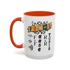 Focus Funny Wordplay Mug — Colorful 11oz/15oz Ceramic Coffee Cup