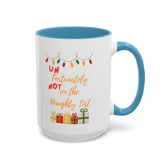 Accent Coffee Mug (11, 15oz) Naughty List