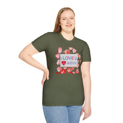 I Love U Most Floral T-Shirt — Romantic Valentine’s Day Tee
