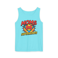 Mom’s Superheroes Tank Top Comic Book Style Shirt