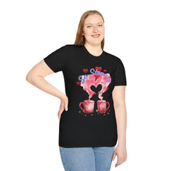 So Steamy Coffee T‑Shirt — Cute Couples/Coffee Lover Tee