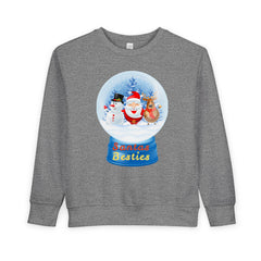"Santa’s Besties" Snow Globe Holiday Toddler Sweatshirt