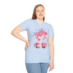 So Steamy Coffee T‑Shirt — Cute Couples/Coffee Lover Tee