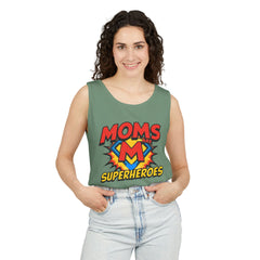 Mom’s Superheroes Tank Top Comic Book Style Shirt