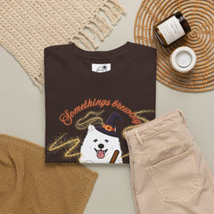 Halloween Witchy Samoyed — Cute Spooky Pumpkin Cauldron Tee