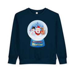 "Santa’s Besties" Snow Globe Holiday Toddler Sweatshirt