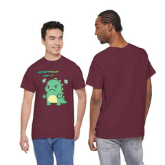 Angry Dino — "Another Fine Day! Crap!" Graphic Tee