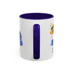 Dad Coffee Mug — "Crushin' SH!t" Blue Rock Gamer Mug (11oz & 15oz)