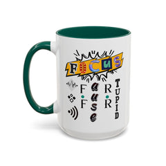 Focus Funny Wordplay Mug — Colorful 11oz/15oz Ceramic Coffee Cup
