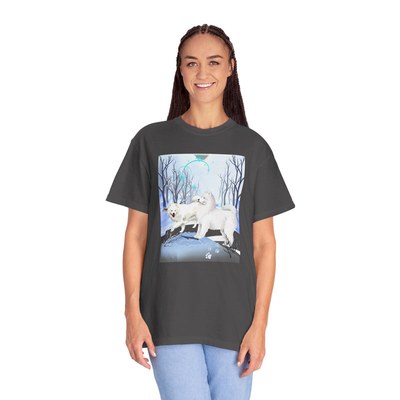 Winter Wonderland Samoyed T-Shirt — Holiday Dog Lover Tee