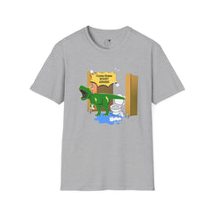 Funny Dinosaur Bathroom Humor T-Shirt