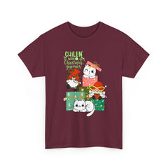 Christmas Cats T-Shirt — Cute Holiday Kitty Gift Tee (Chillin’ with My Felines)