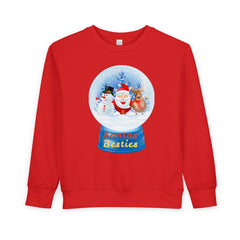 "Santa’s Besties" Snow Globe Holiday Toddler Sweatshirt