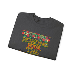 Sweatshirt - "Ho Ho Ho Pour The Merlot" Christmas Wine Crewneck