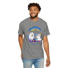 Hanukkah Dog T-Shirt — Cute Menorah & Dreidel Holiday Tee
