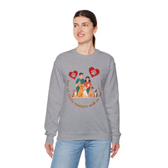 “Not All Family Members Walk on Two Feet” Pet-Loving Graphic Crewneck Sweatshirt