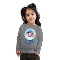 "Santa’s Besties" Snow Globe Holiday Toddler Sweatshirt