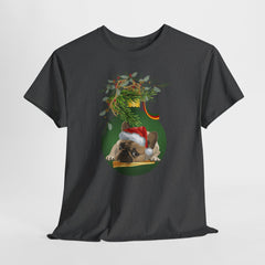 Christmas Pug Ornament and Mistletoe T-Shirt