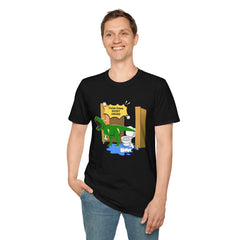 Funny Dinosaur Bathroom Humor T-Shirt