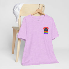 Pride Heart Pocket Tee — Rainbow LGBTQ+ Short Sleeve T-Shirt