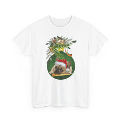 Christmas Pug Ornament and Mistletoe T-Shirt
