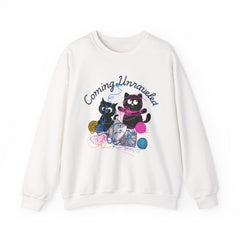 Cute Kittens with Yarn Coming Unraveled Cat Crewneck Sweatshirt