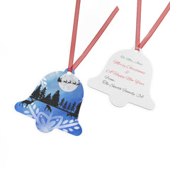 Winter holiday scent Metal Ornaments with Personal message on back