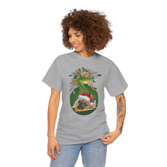 Christmas Pug Ornament and Mistletoe T-Shirt
