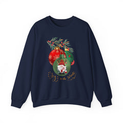 "Joy to the World" Holiday Knome Pullover Ornament Crewneck Sweatshirt