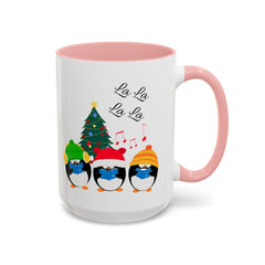 Coffee Mug Penguin Singing Design 11, 15oz