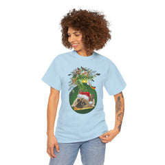 Christmas Pug Ornament and Mistletoe T-Shirt