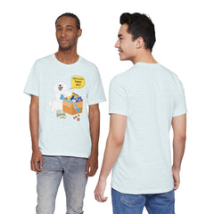 "Ohwoooo happy day!"  Happy Dog with treat delivery T‑Shirt — Pet Gift