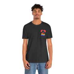 Pride Heart Tee 1— Rainbow Heart Graphic T-Shirt