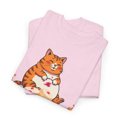 "I Want Some Jelly In My Belly"T-Shirt — Cute Cat Donut Design