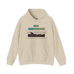 "Another Fine Day?" Cat Peeking Graphic Pullover Hoodie