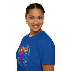 Autism Awareness, Pride Infinity Hands T-Shirt — Rainbow Neurodiversity Support Tee