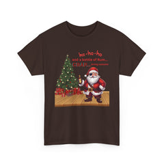 Santa “ho-ho-ho and a bottle of Rum…CRAP” Holiday Tee shirt