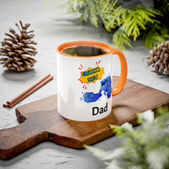Dad Coffee Mug — "Crushin' SH!t" Blue Rock Gamer Mug (11oz & 15oz)