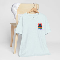 Pride Heart Pocket Tee — Rainbow LGBTQ+ Short Sleeve T-Shirt